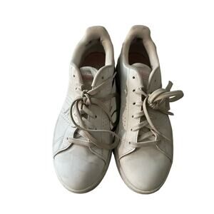 Adidas white stripe
 women well worn